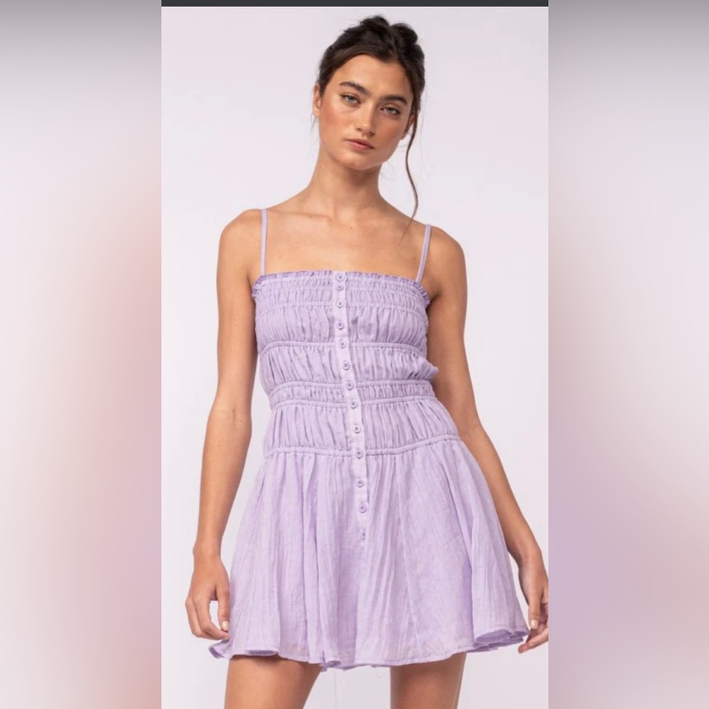 Lilac size small mini dress